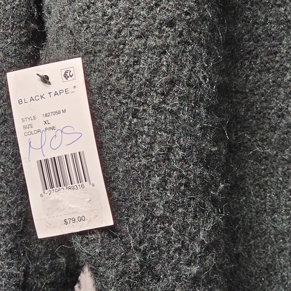 NEW Black Tape Pine Green Cable Knit Sweater size XL - Picture 4 of 7